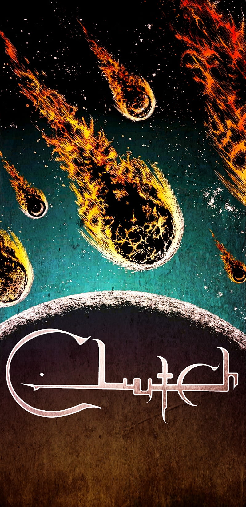 Clutch meteor, 2018, awesome, band logo, best, grunge, music, rock, HD phone wallpaper