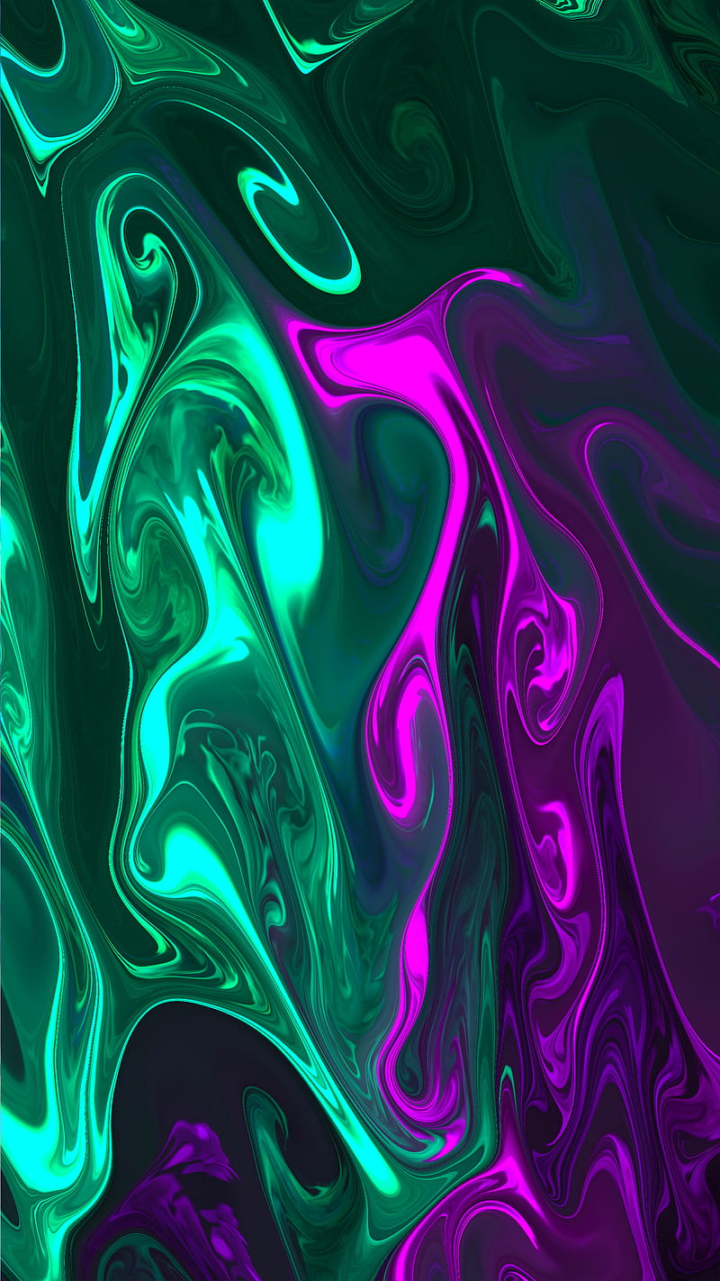 Fluid Screen 19, HQ, abstract, art, asmr, bonito, blue, candy, cold, desenho, flow, glue, hot, live, motion, pink, HD phone wallpaper