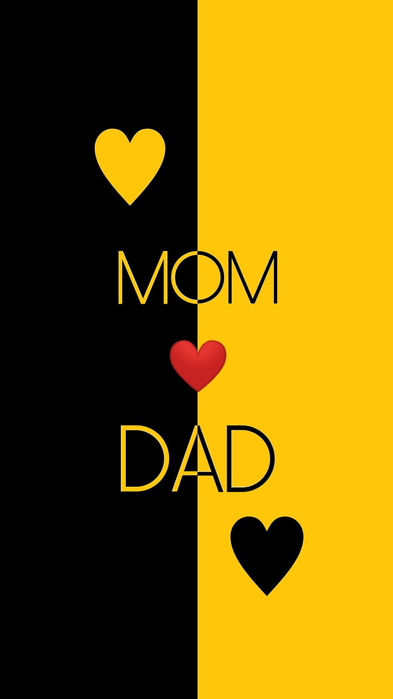 Love_Mom_Dad., mom dad, maa, dad, love, heart, HD phone wallpaper | Peakpx