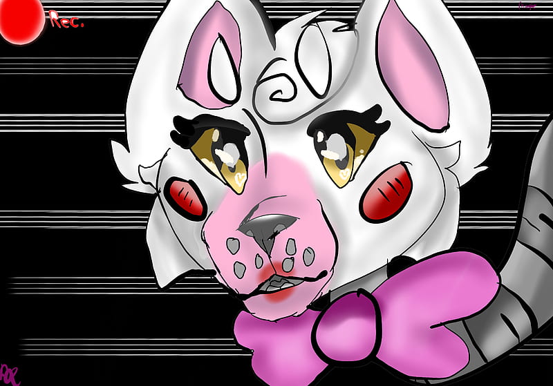 Mangle, fnaf 2, fox, foxy, girly, pink, anime, HD wallpaper