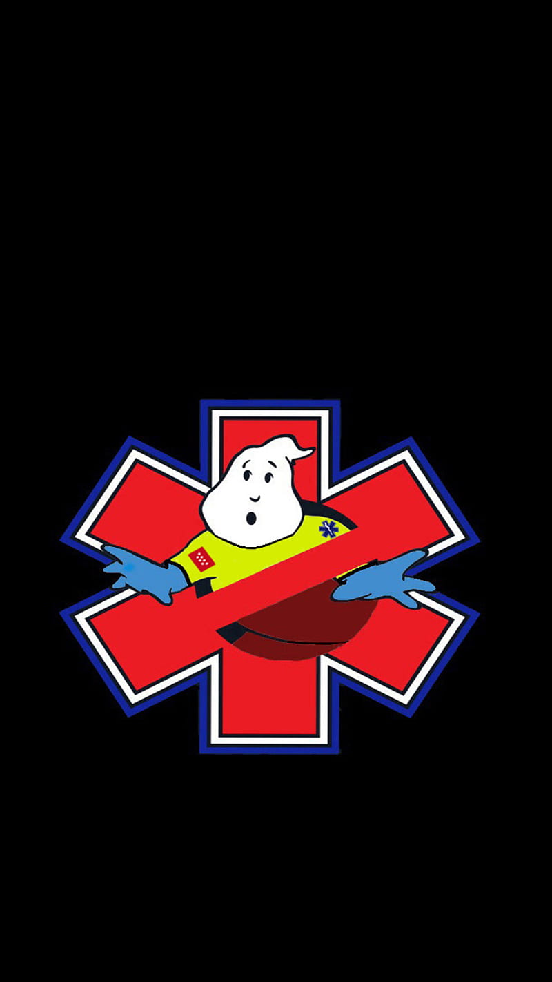 ghostbusters ems 4, 911, ambulance, ambulancia, ems, fantasma, ghost, ghostbusters, logo, paramedic, paramedico, HD phone wallpaper