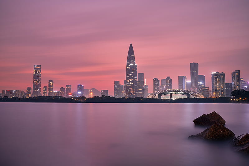 Cities, Shenzhen, City, HD wallpaper