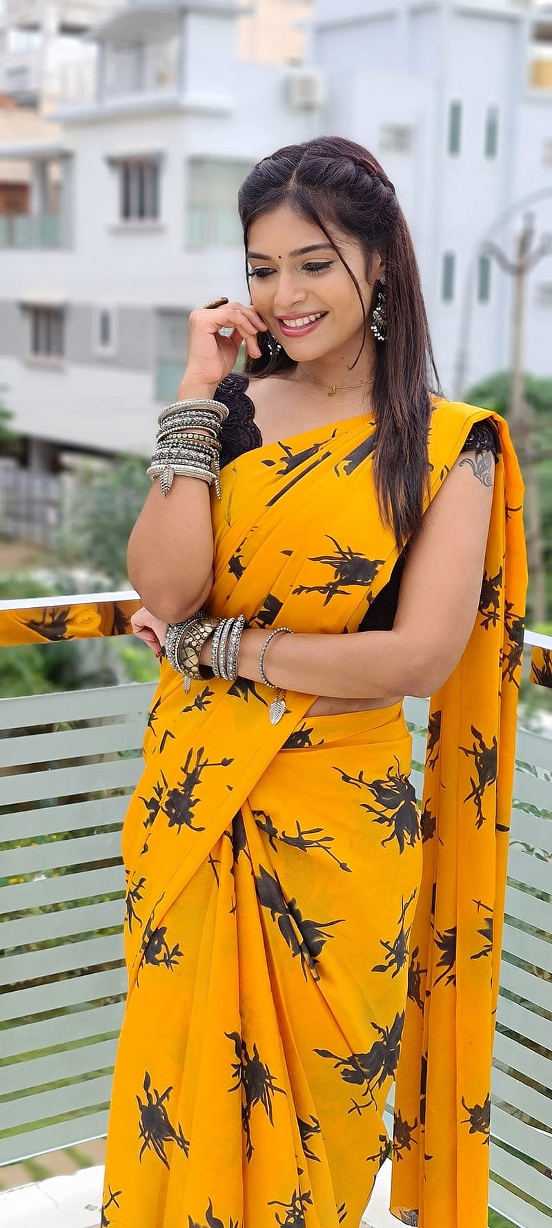 Dharsha gupta, actress, model, serial heroine, HD phone wallpaper | Peakpx
