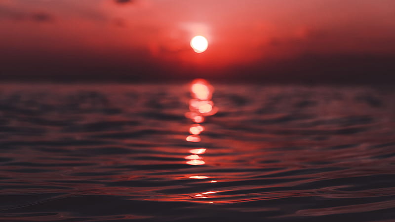 Reflection Of Sunset On Water, HD wallpaper