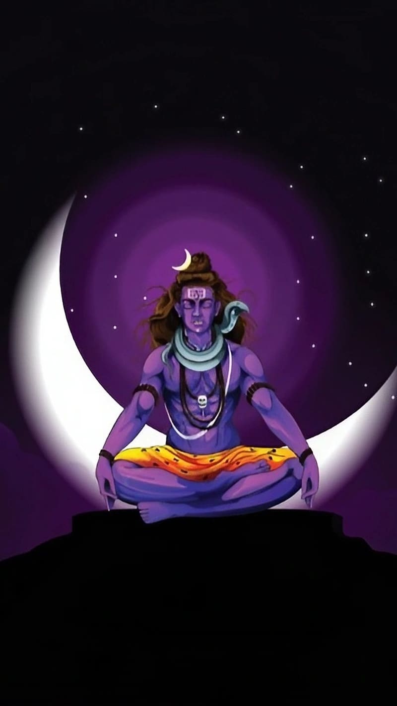 Bholenath Wale, Meditation, lord shiva meditation, god, mahadev, HD phone wallpaper