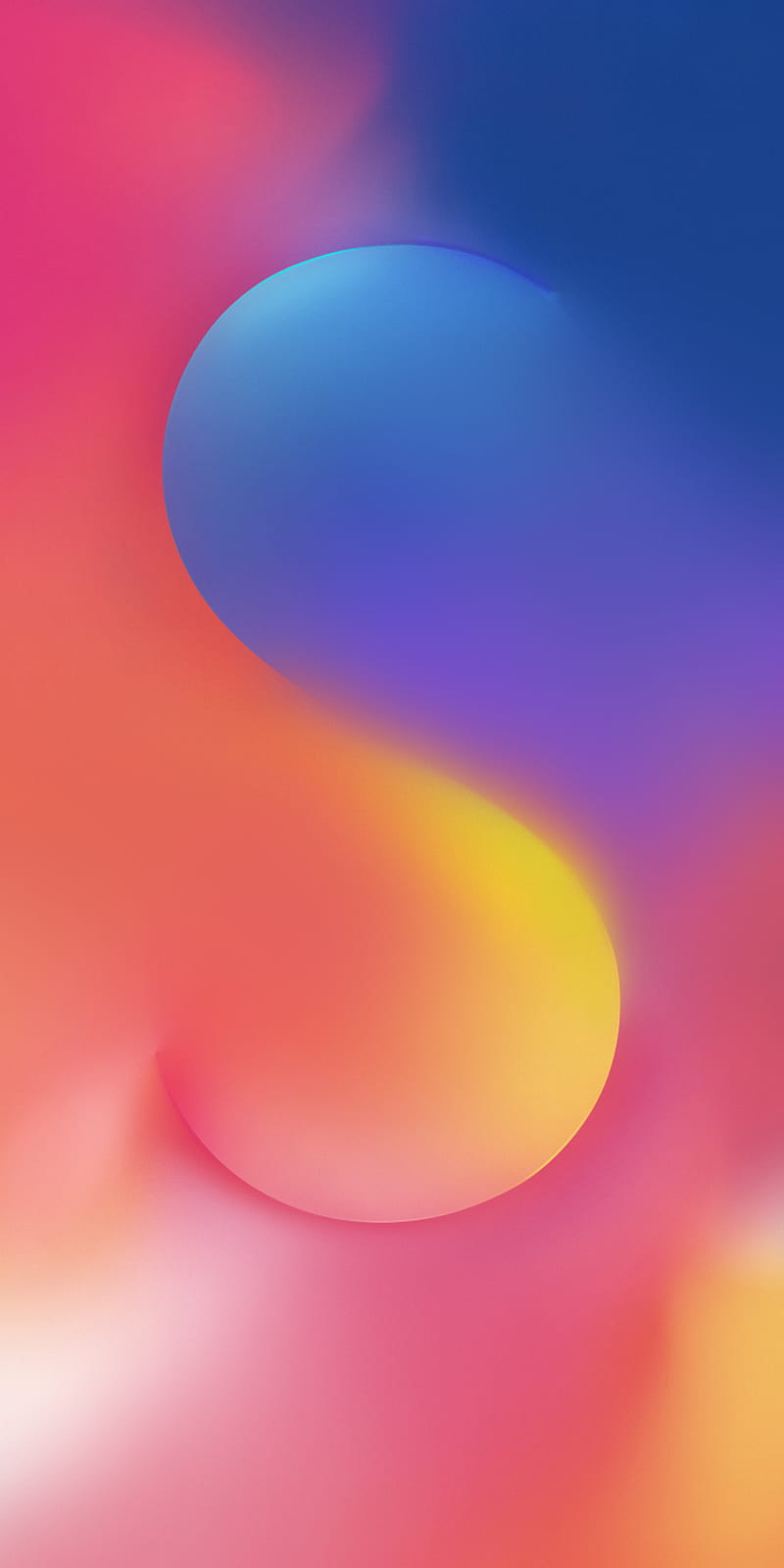 2018, abstract, apple, background, phone, plus, violet, HD phone wallpaper