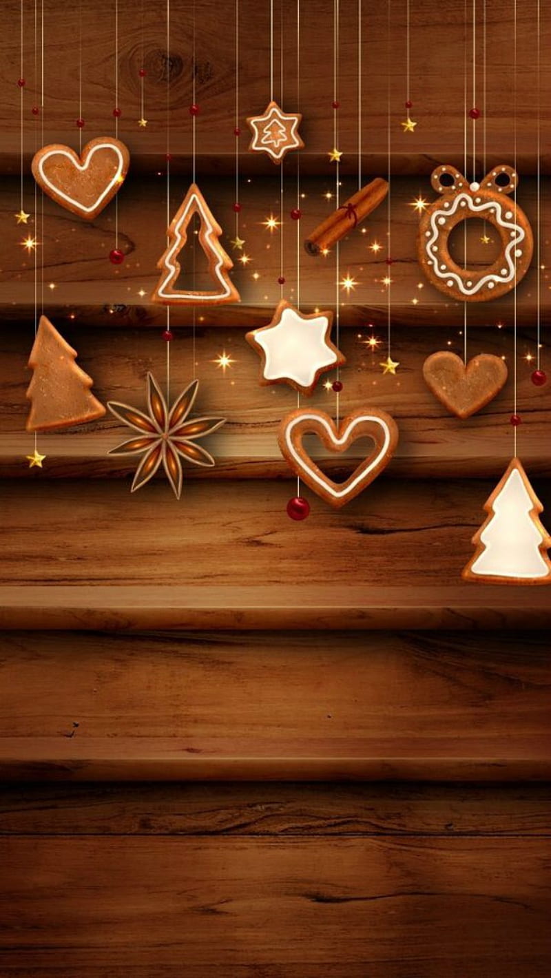 Gingerbreads, christmas, HD phone wallpaper