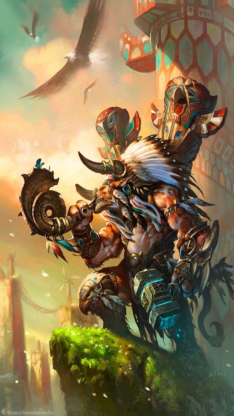 Tauren World Of Warcraft Wow Hd Phone Wallpaper Peakpx