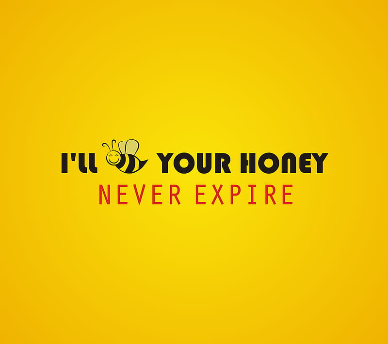 I Be Your Honey, 2017, bee, expire, never, tannhauser, yellow, HD wallpaper