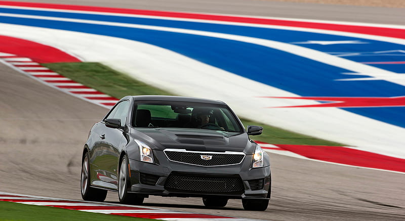 2016 Cadillac ATS-V Coupe - On The Track - Front , car, HD wallpaper
