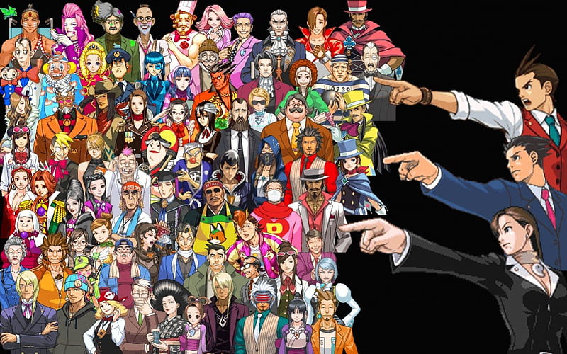 Ace Attorney Characters, phoenix wright, apollo justice, ace attoreny, HD wallpaper