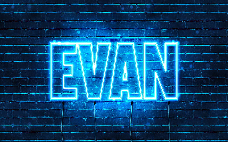 evan-with-names-horizontal-text-evan-name-blue-neon-lights-with