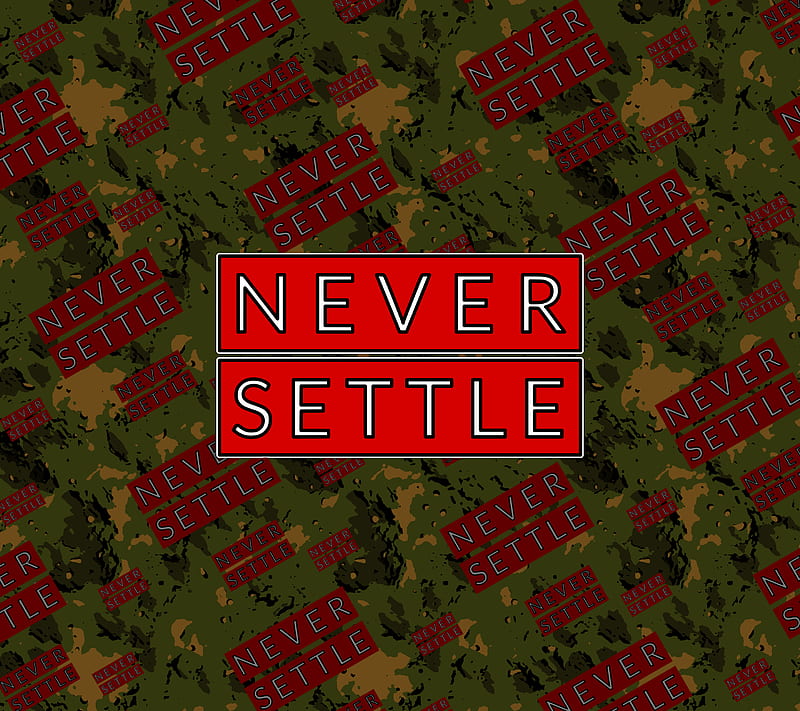 Never Settle, 929, camouflage, logo, oneplus, os, oxygen, pattern, tech, HD wallpaper