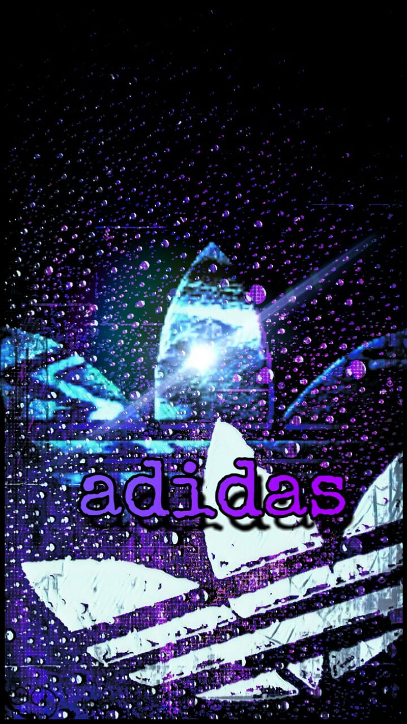 Adidas logo, purple, HD phone wallpaper