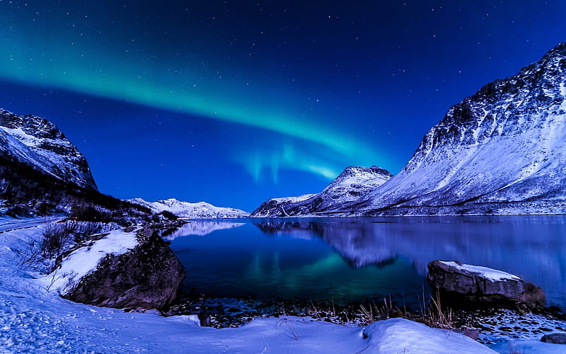 Northern Lights Iceland-Nature, HD wallpaper
