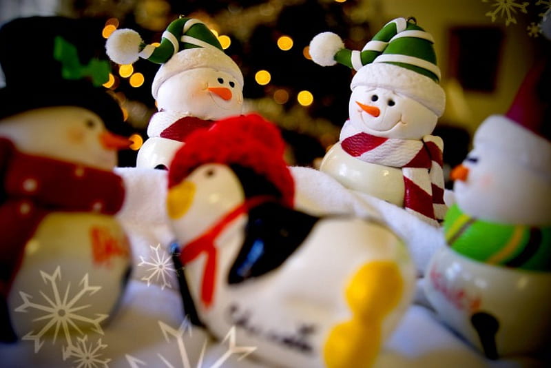 MERRY CHRISTMAS Christmas, snowmen, holiday, creative, HD wallpaper ...