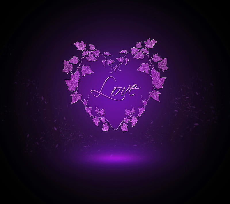 For beth2shy, purple, abstract, love, heart, HD wallpaper