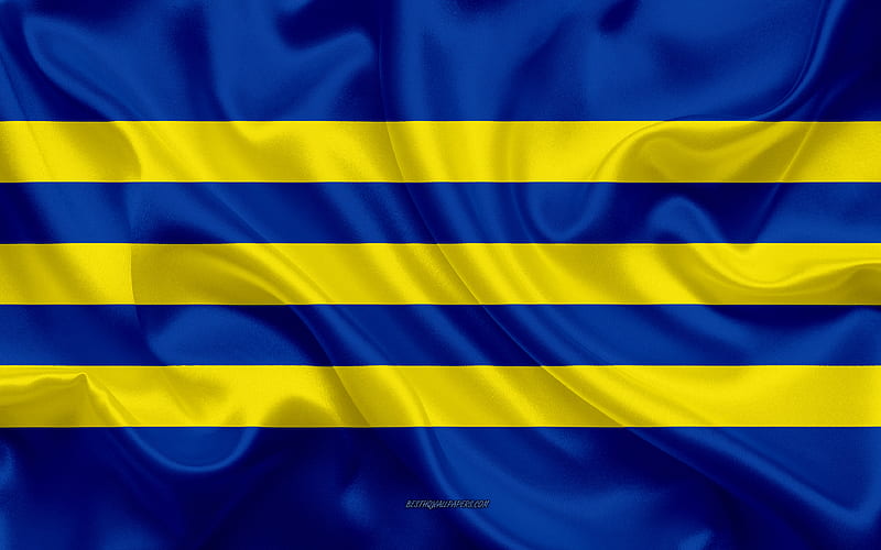 Flag of Trnava Region silk flag, Slovak region, silk texture, Trnava Region flag, Slovakia, Europe, Trnava Region, HD wallpaper