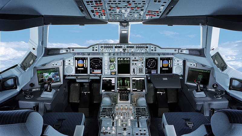 Aircraft, Cockpit, Vehicles, Airbus A380, HD wallpaper