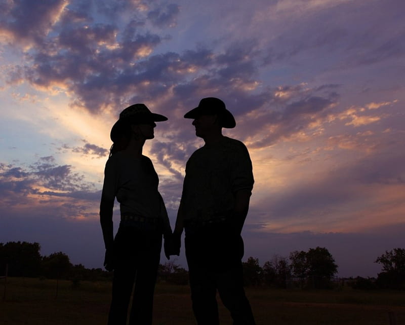 Cowgirl Date, female, fun, sky, outdoors, women, boys, men, cowgirls, girls, cowboy, western, HD wallpaper