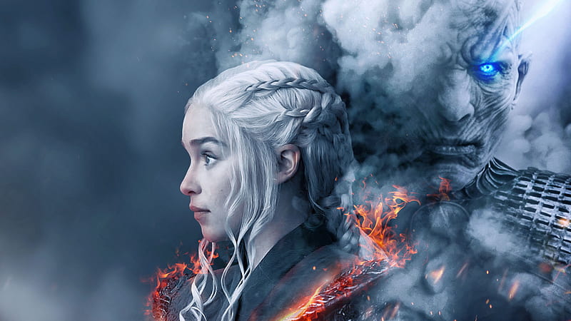 Game Of Thrones Season 8 Fan Poster, game-of-thrones-season-8, game-of-thrones, tv-shows, daenerys-targaryen, night-king, behance, HD wallpaper