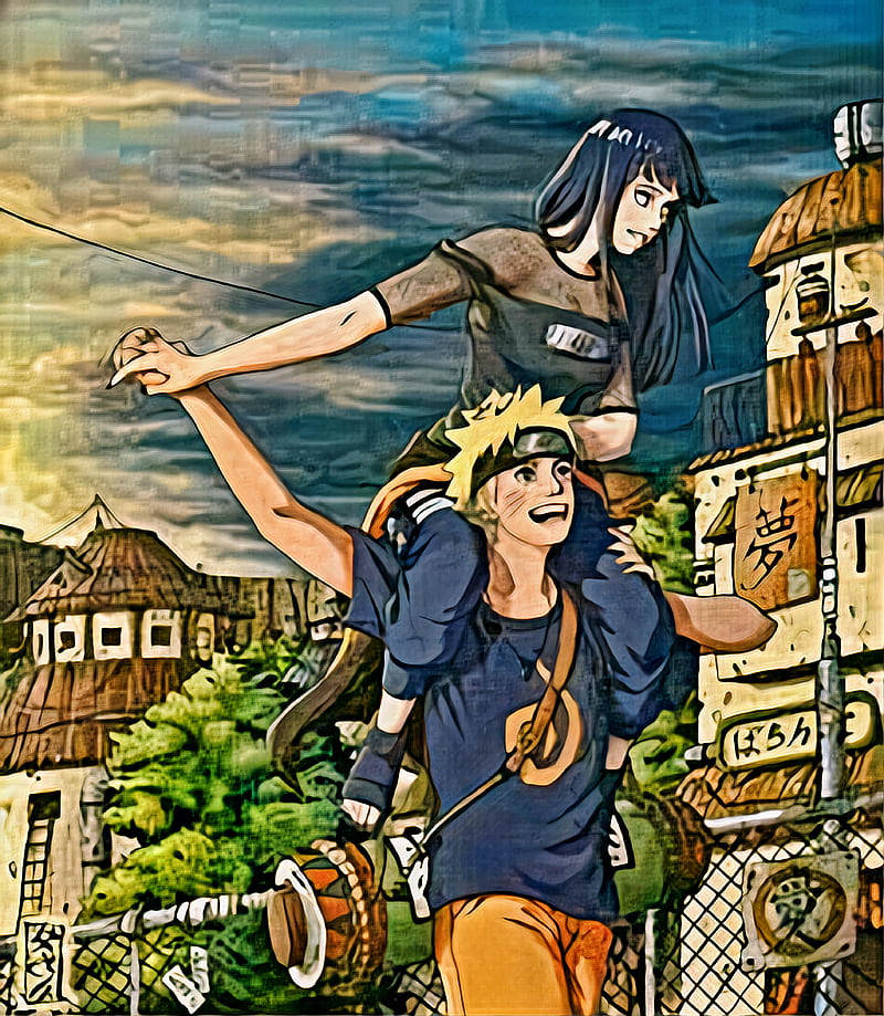 Naruto and Hinata, aesthetic, anime, anime edit, chill, naruhina, naruto  hinata, HD phone wallpaper