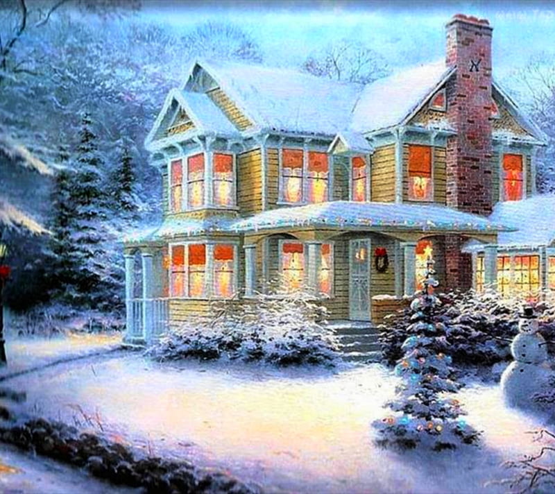 Christmas time, merry christmas, snow, snowman, winter, HD wallpaper ...
