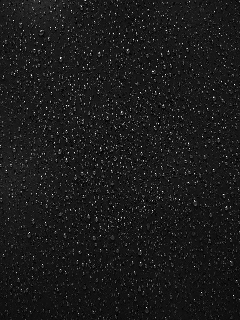 surface, drops, macro, wet, black, HD phone wallpaper