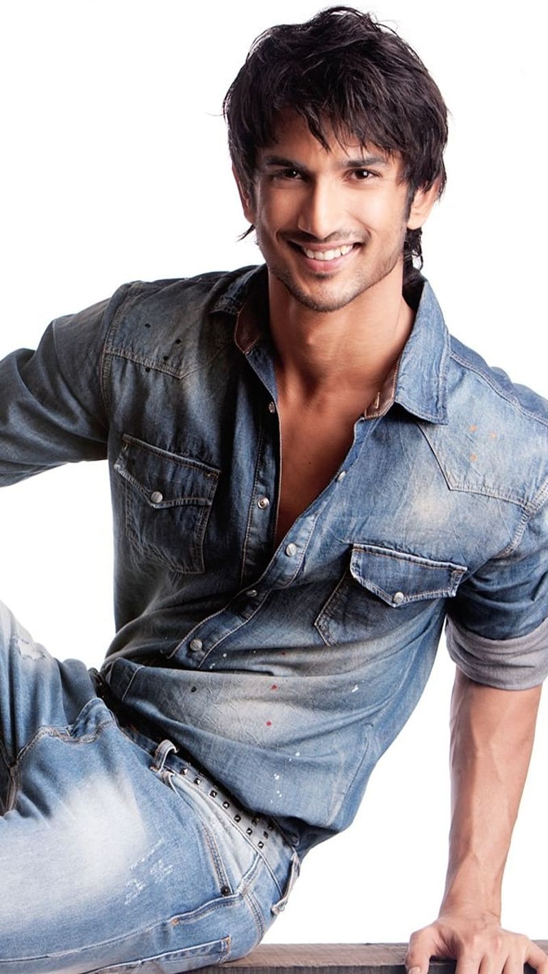 Sushant Singh Rajput Ka, In Denim Jacket, denim jacket, actor, ssr, indian, HD phone wallpaper