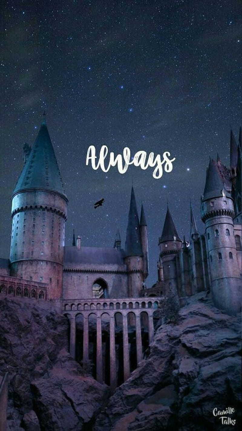 Hogwarts, always, harry potter, magic, school, HD phone wallpaper
