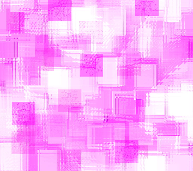 Pink glass squares, abstract, cubes, desenho, glass, pink, squares, HD wallpaper