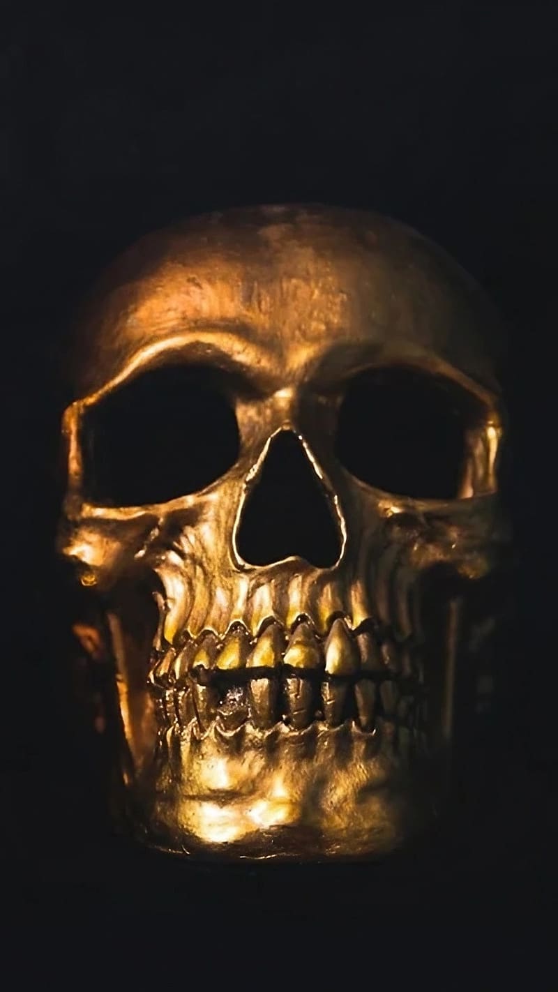 Bhoot Khatarnak, Skull With Black Background, HD phone wallpaper