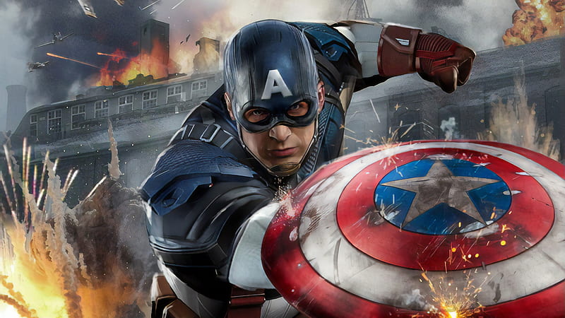 Artwork Captain America New, captain-america, superheroes, artwork, HD wallpaper