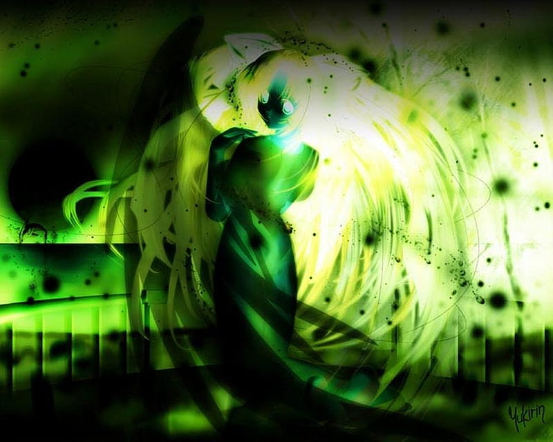 Abstract Green Lady 3d Abstract Cg Girl Hd Wallpaper Peakpx