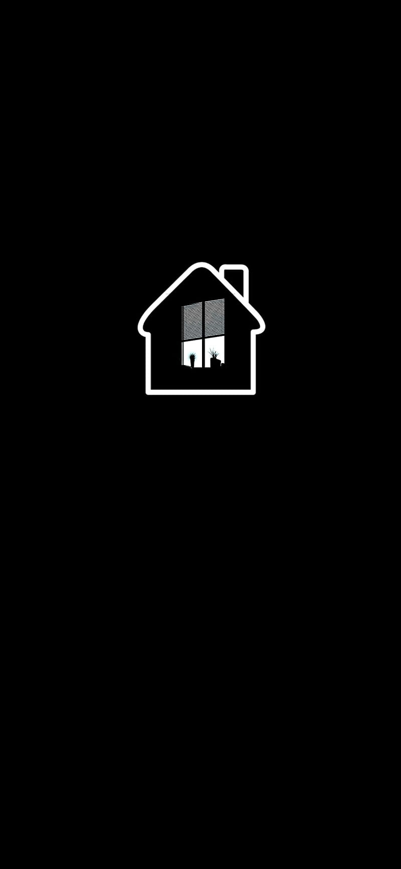Home logo, alone, black, HD phone wallpaper | Peakpx