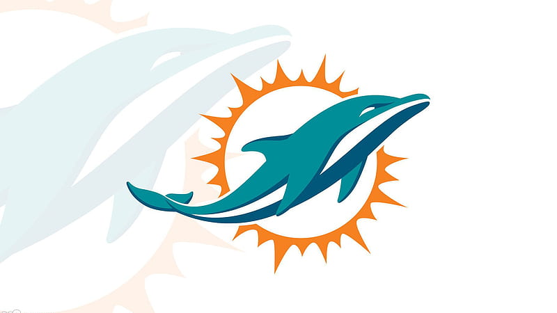 Miami Dolphins Logo In White Background Miami Dolphins, HD wallpaper