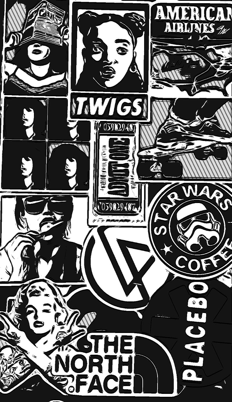 Sticker Bomb, brand, day, dead, green, logos, rock, rolling, skate, stones, tumblr, HD phone wallpaper