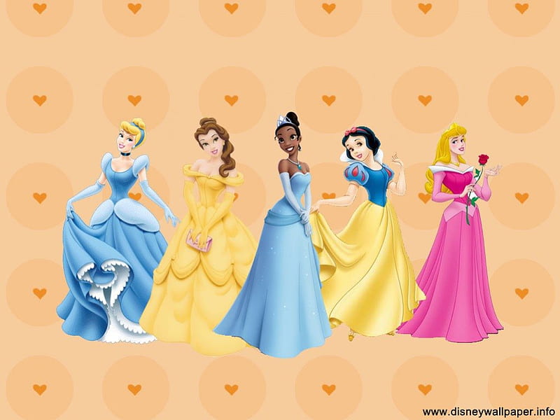 Disney Princesses Belle Cinderella Disney Tiana White And