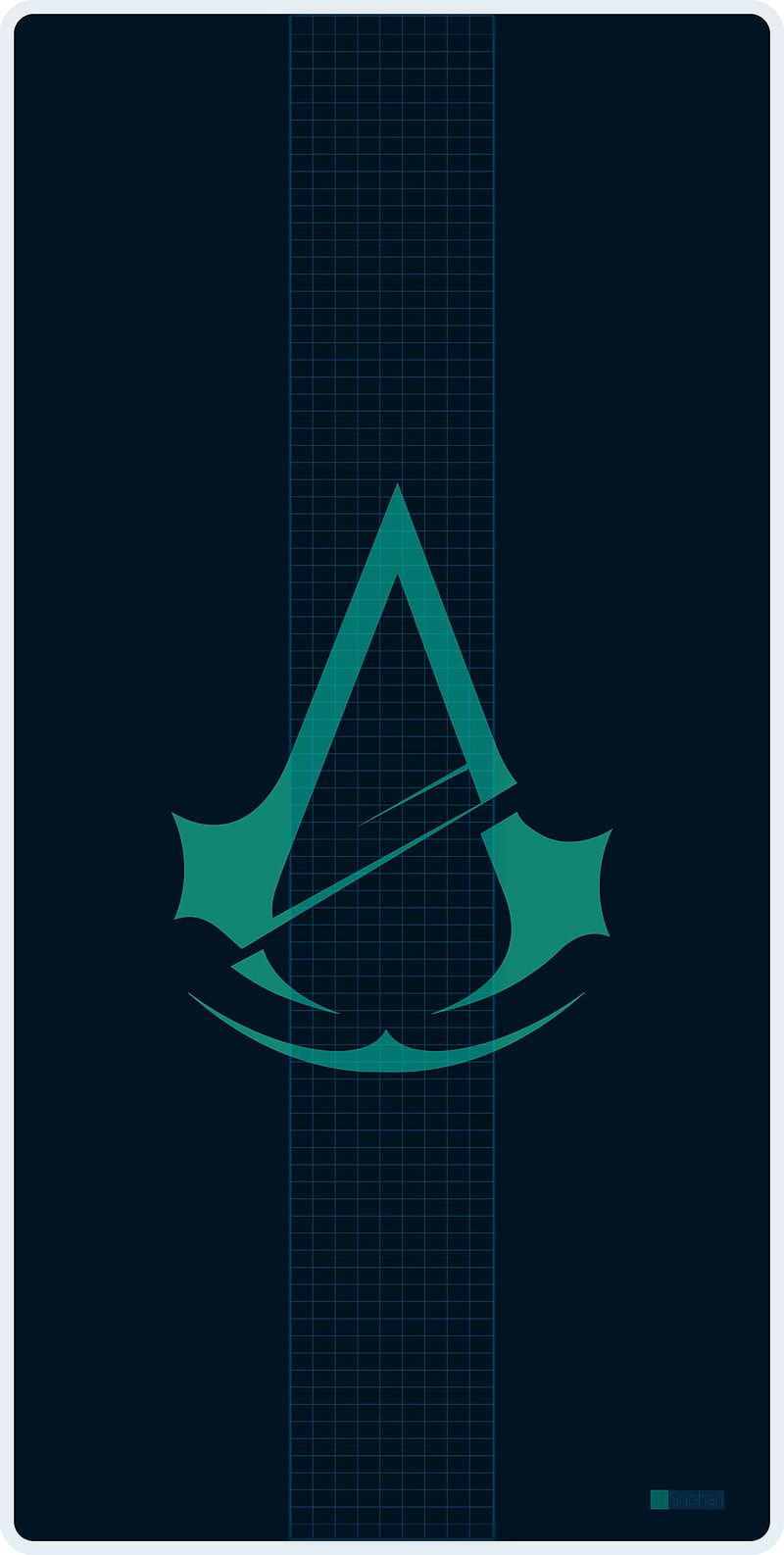 Assassins Creed, abstract digital, assassin, digital, logo, neon, origin, origins, HD phone wallpaper