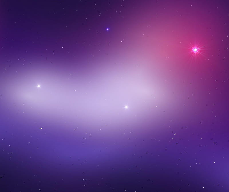 Galaxy, glitter, nebula, purple, HD wallpaper