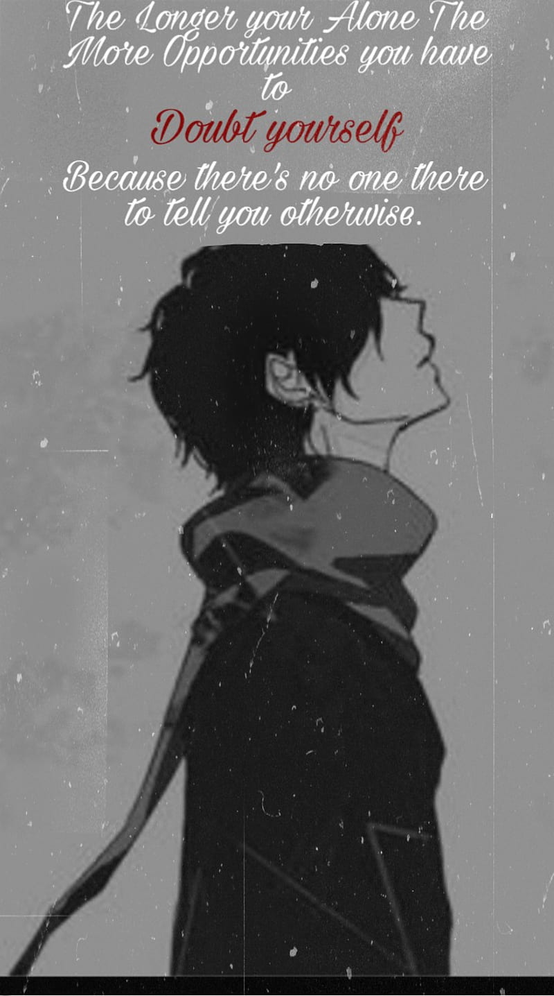 Sad anime boy, anime boy, anime boys, depressed, quote, sad anime, sad anime  boy, HD phone wallpaper | Peakpx