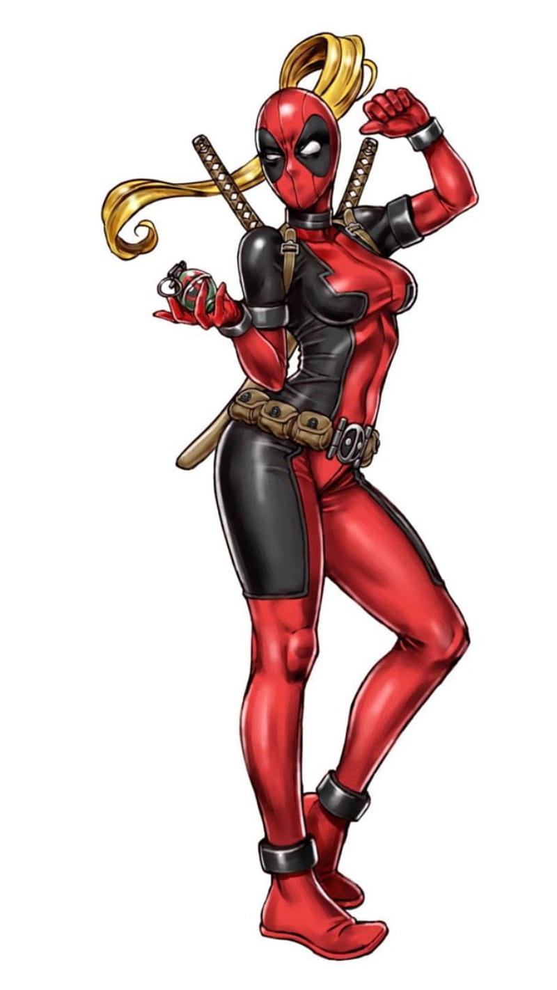 Lady Deadpool, deadpool comics, lady deadpool comics, marvel comics, x-men comics, HD phone wallpaper