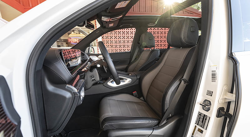 2020 Mercedes-Benz GLE 450 4MATIC (Color: Designo Diamond White Bright; US-Spec) - Interior, Front Seats , car, HD wallpaper