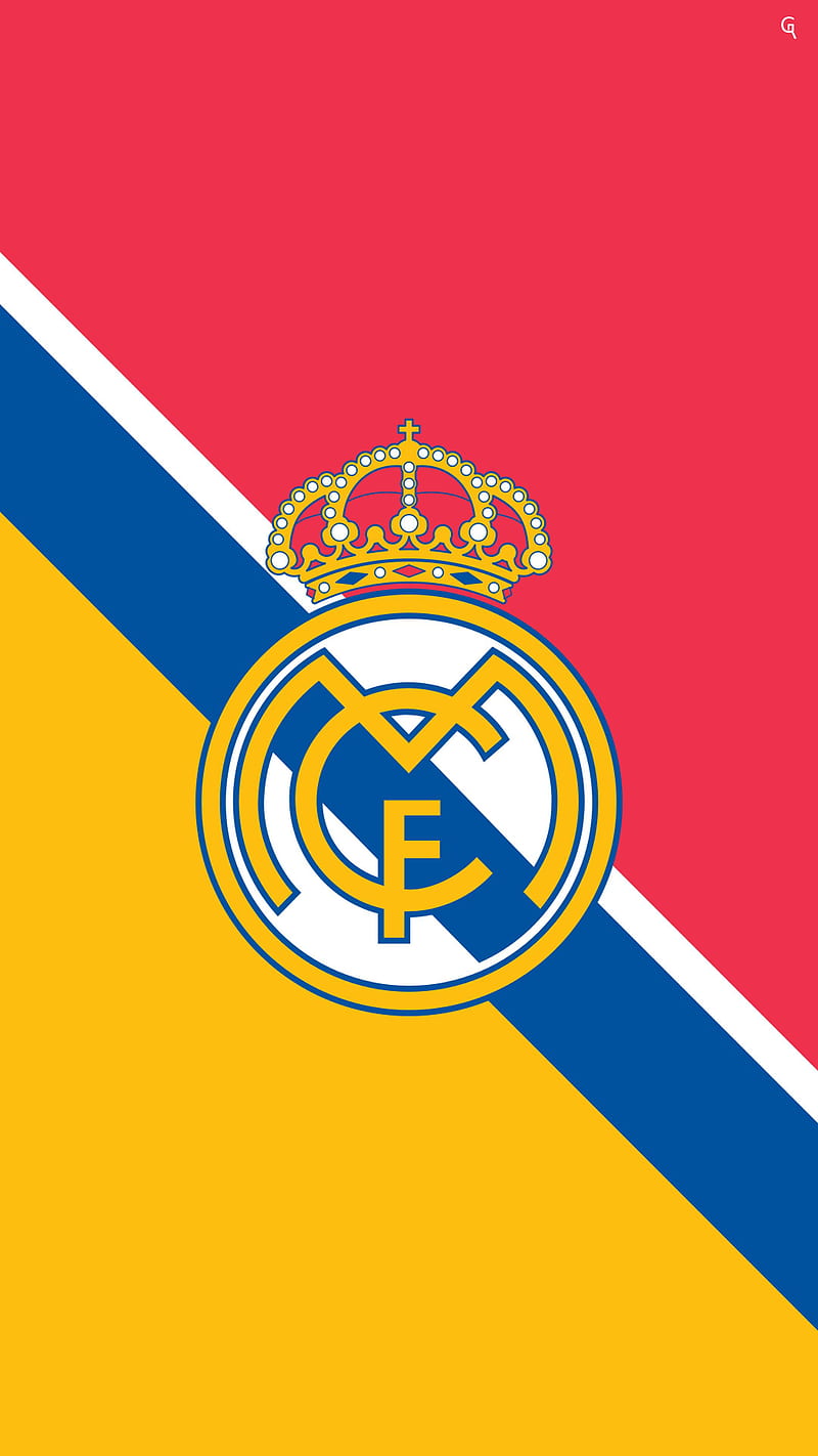 Real Madrid CF, club, emblem, football, logo, real madrid, soccer, sport, HD phone wallpaper