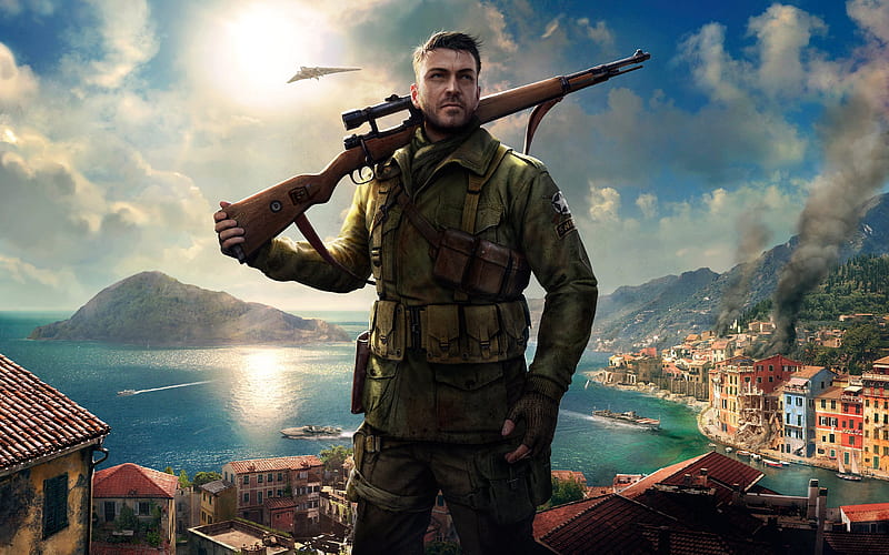 Sniper Elite 4, 2017, poster, new games, HD wallpaper
