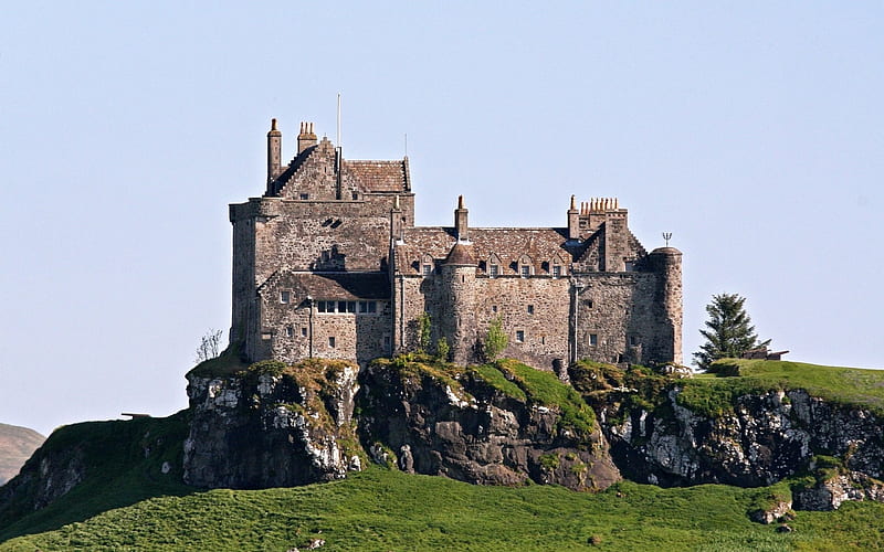 Duart Castle, Scotland, scotland, medieval, castle, duart, HD wallpaper