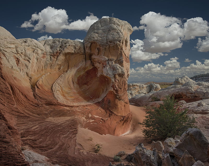 The Ear rock formation Ultra, United States, Arizona, Travel, Destination, nikond800e, rock formation, The Ear, White Pocket, rockforms, HD wallpaper