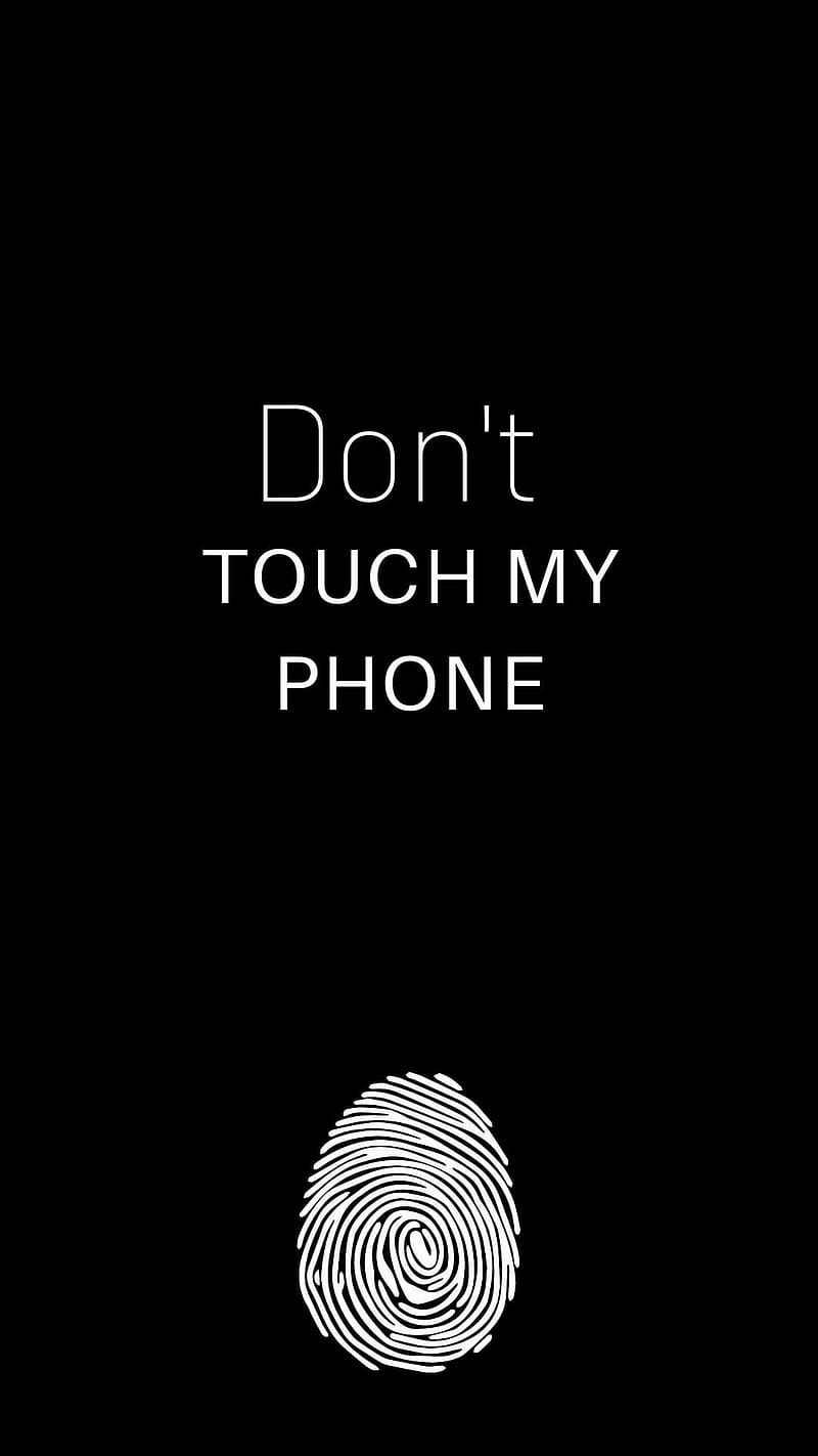 Display Finger, dont touch my phone, fingerprint, HD phone wallpaper