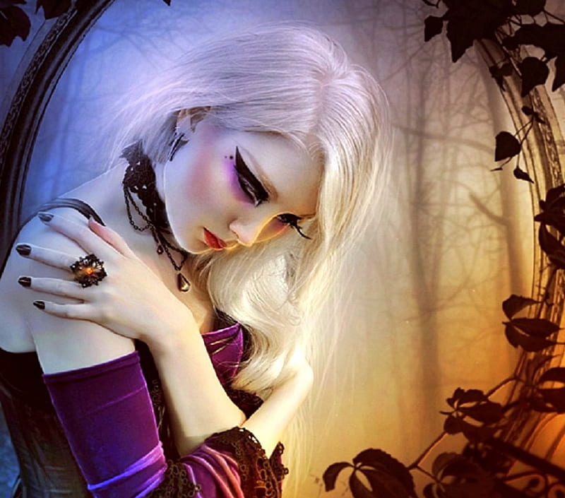 ~L a m e n t a t i o n s~, softness beauty, hair, fantasy, beautiful girls, manipulation, emotional, girls, light, models, sadness, colors, love four seasons, creative pre-made, lamentations, weird things people wear, backgrounds, lady, ring, HD wallpaper