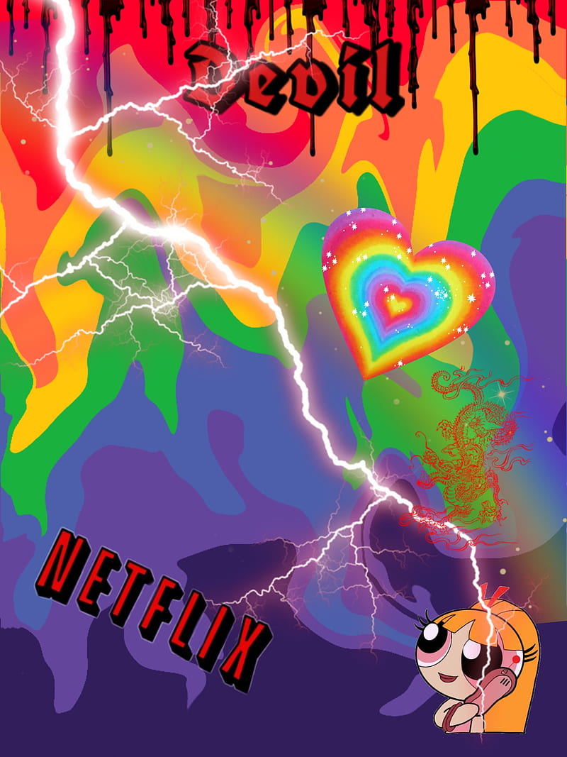 r a i n b o w, amazing, cute, devil, rainbow, HD phone wallpaper